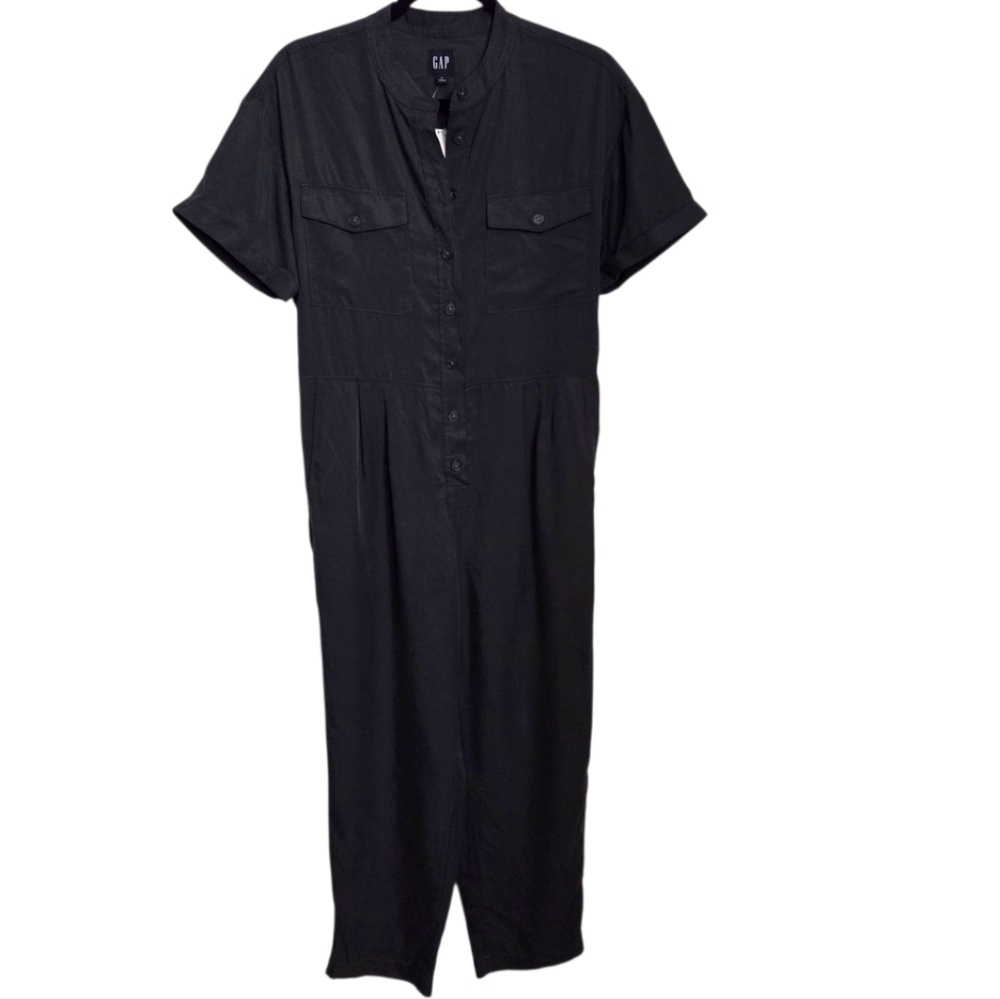 GAP Utility Jumpsuit Women's Size 8 Charcoal